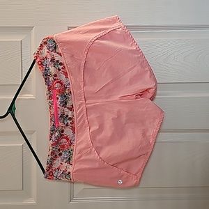 lululemon athletica Pink Floral Women Shorts